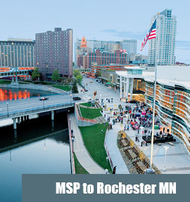 msp airport to rochester car service mn