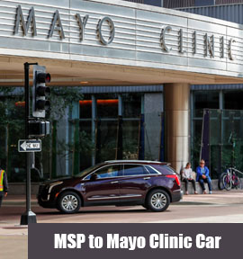 msp airport to mayo clinic car service